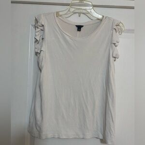 Ann Taylor Ruffle Sleeve Top